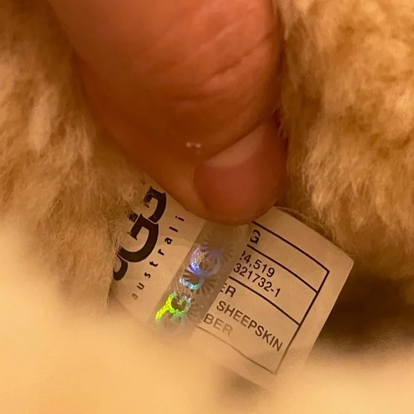 UGG AUS KENSINGTON Leather Sheepskin Brown Harness Biker Boot 5678 Women 6 - Picture 6 of 9